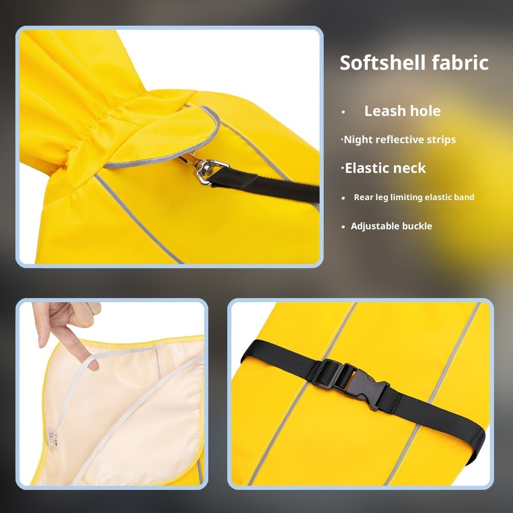 Keep Your Pet Dry and Stylish with Our Outdoor Waterproof Raincoat